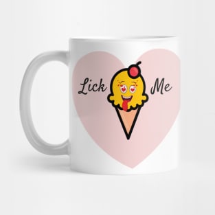 Lick Me - Ice cream love heart Mug